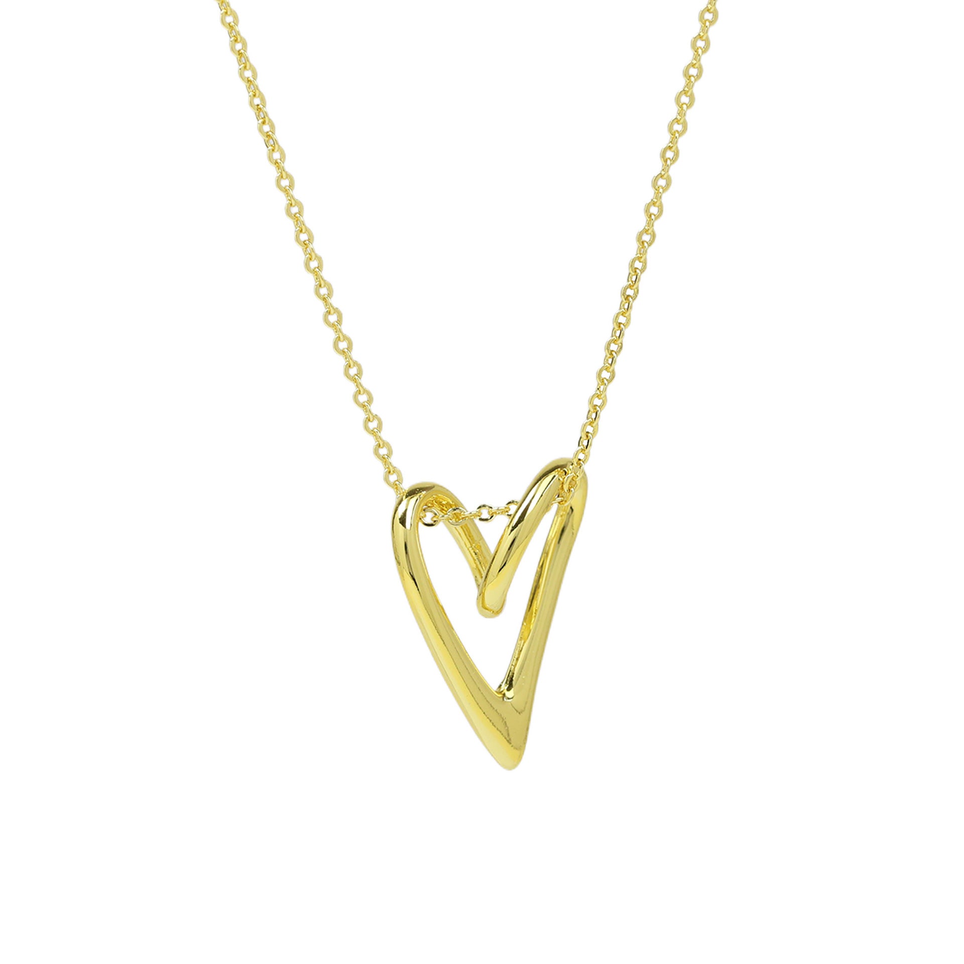 Talulah Glossy Heart Necklace - Necklace [06RC7BXZ]