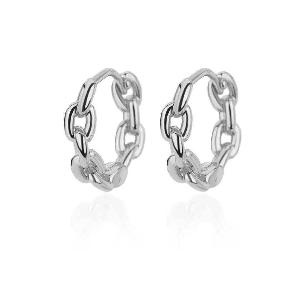 Phoebe Gold Chunky Hoop Earrings - E3120S-6
