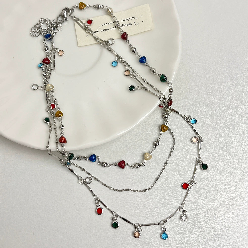 Denali Beaded Layered Tassel Necklace - As Pictured Necklace [T5CSBSEW]