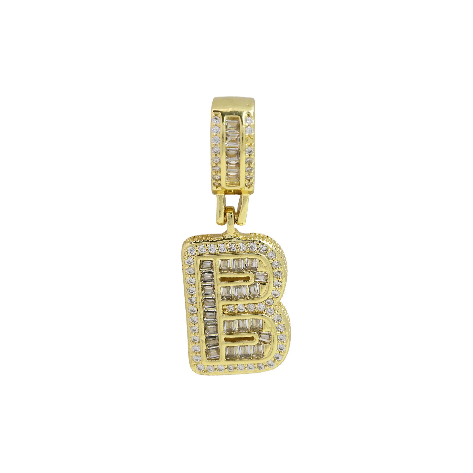 Maida Gold Letter Pendant Necklace - Gold Pendant B [O0BQ9NLH]