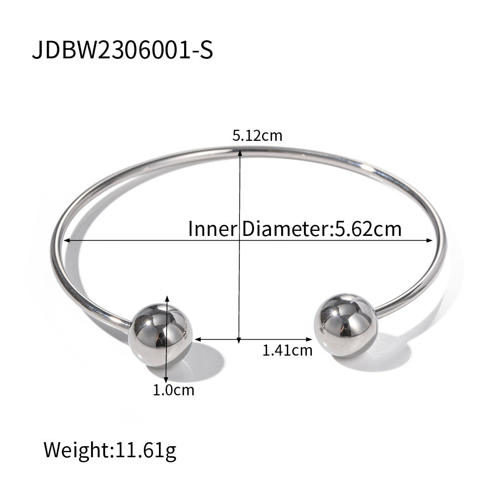 Bryleigh Open Ball Bracelet - Polished Gold [8HZHAYSQ]