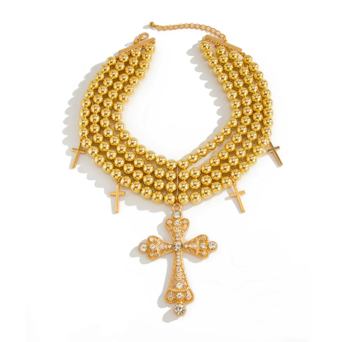 Haydee Studded Layered Necklace - Gold