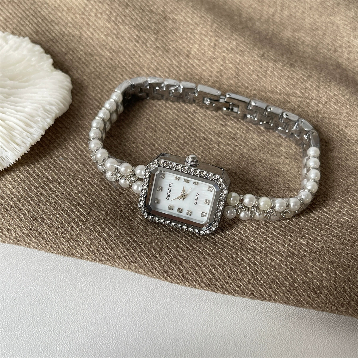 Helena Éclat Square Watch - Silver [VV9YNBAX]