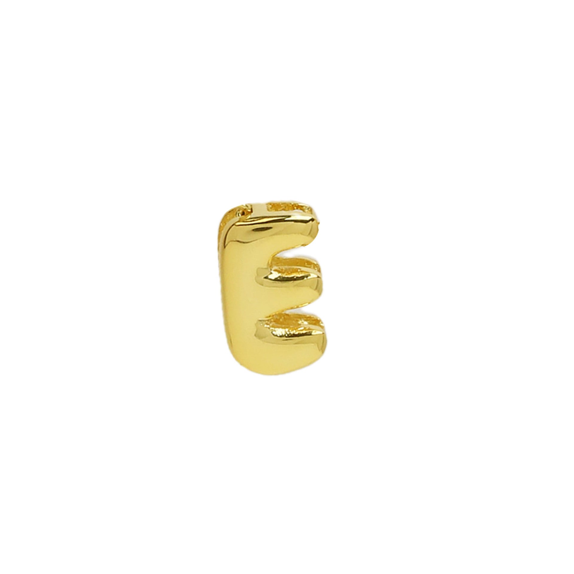 Rina Bubble Initial Charm - Gold E (Charm) [B341R8UU]