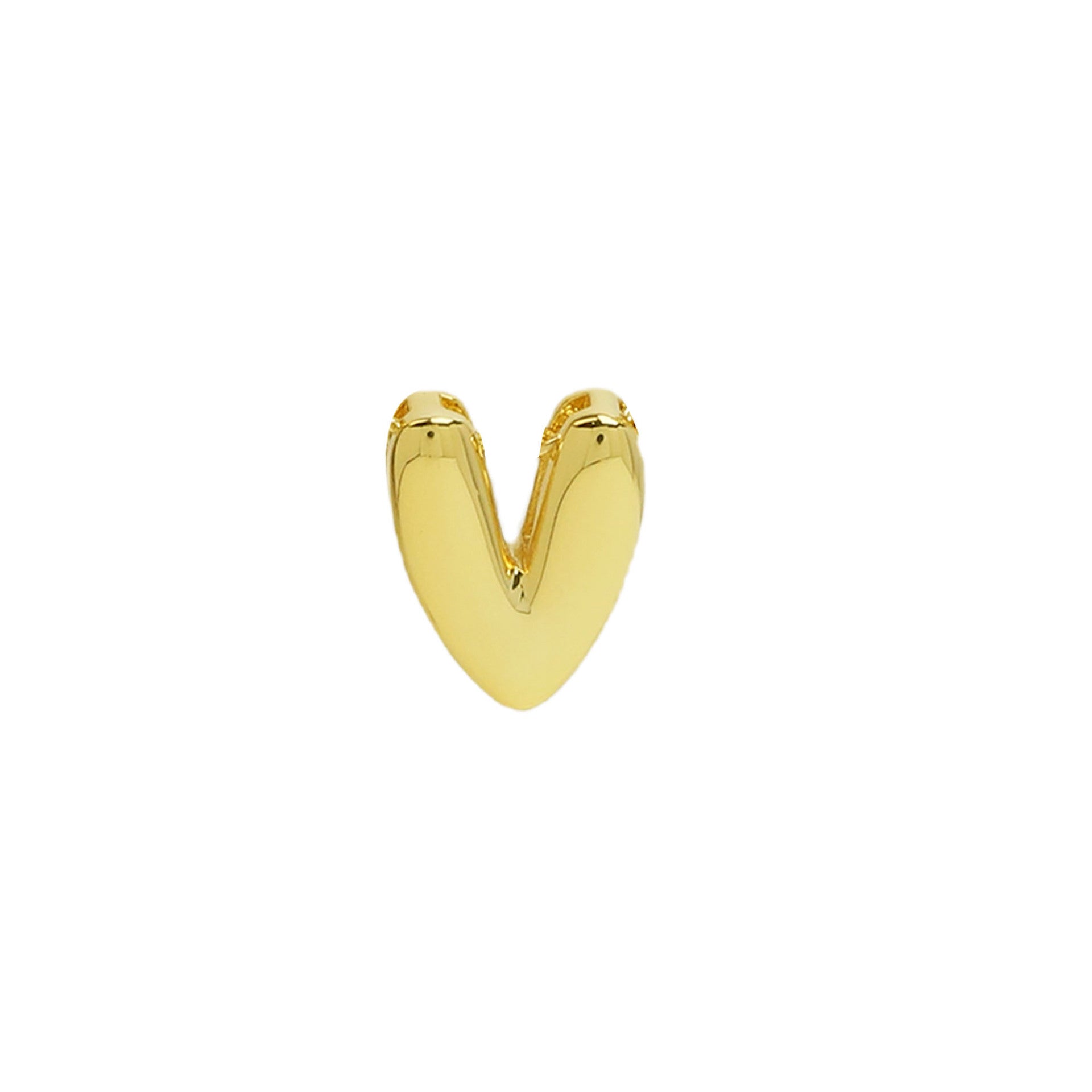 Kynsley Gold Charm Necklace - Gold V Pendant [2U5R70QS]