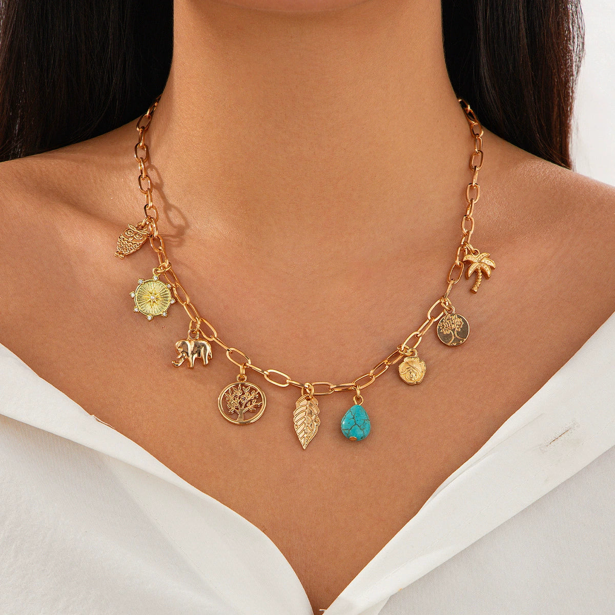 Koralee Ocean Pearl Necklace - Style 10 - Necklace (Gold) [8F5WGQQJ]