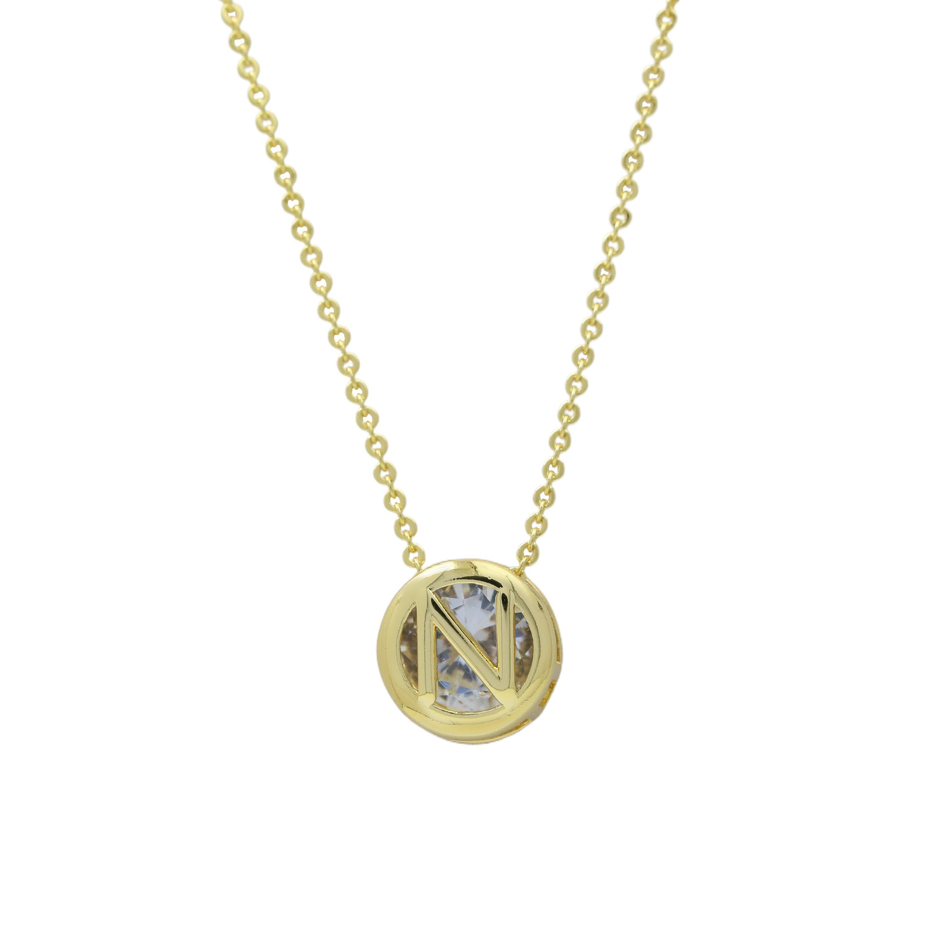 Gia Initial Pendant Necklace - N [ZEAIUVMA]