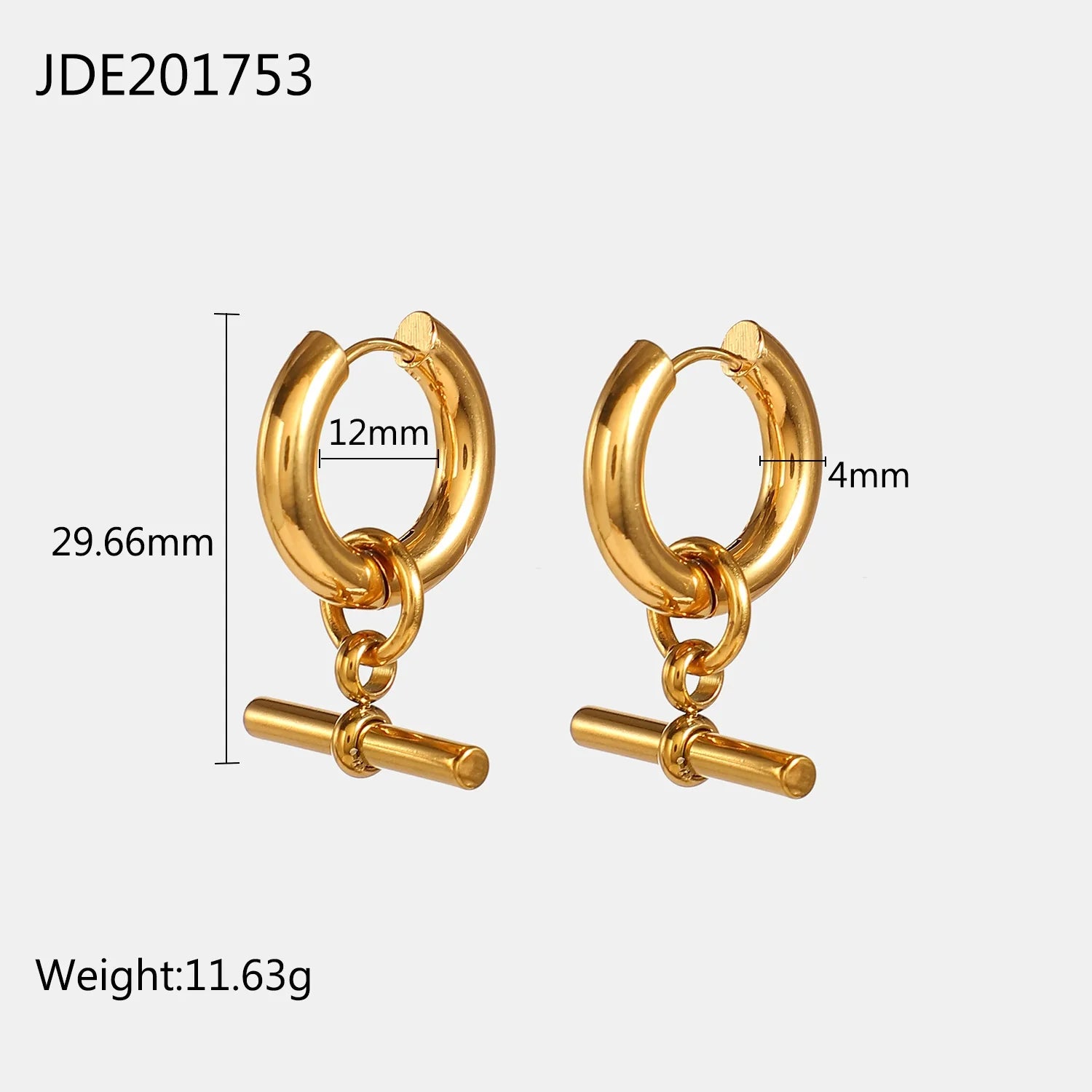 Azari Detachable Geometric Earrings - JDE201753