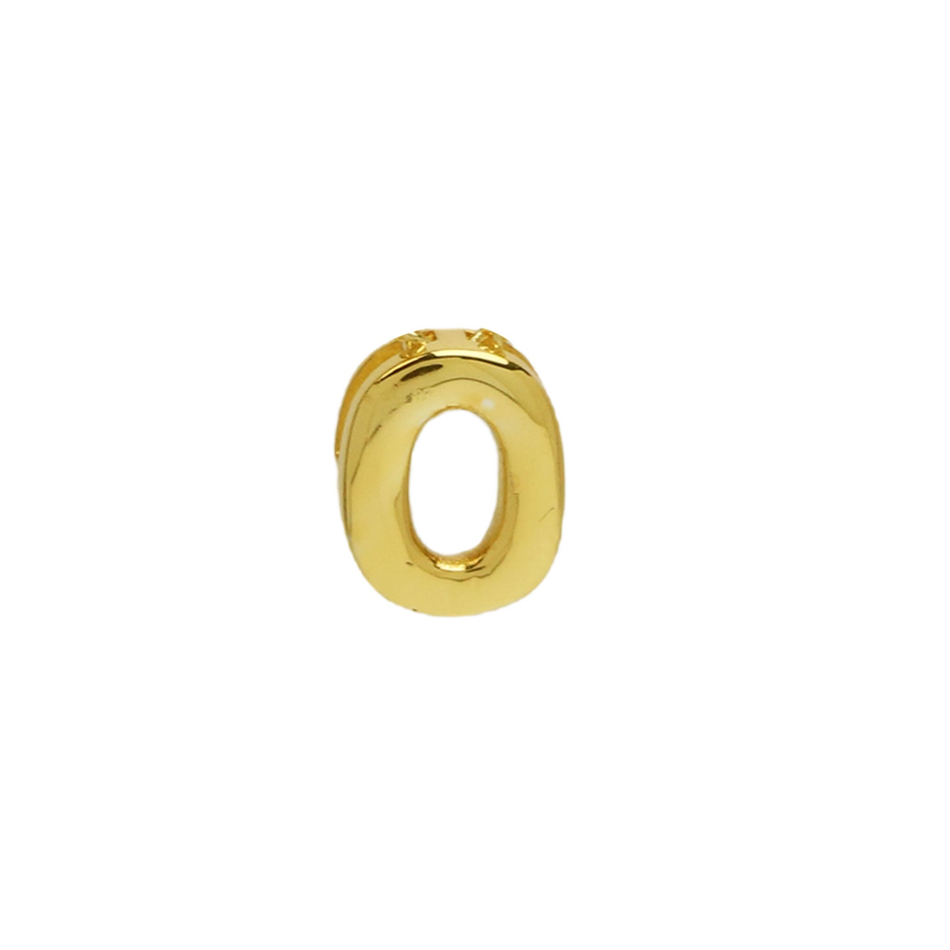 Kynsley Gold Charm Necklace - Gold O Pendant [1XY04PP4]