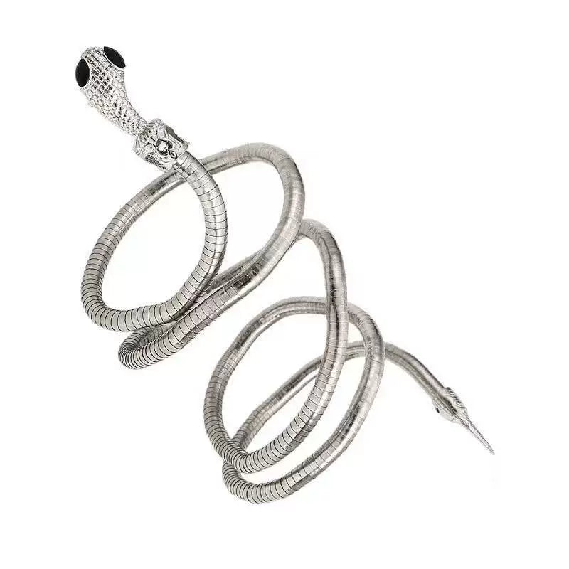Emmerie Coiled Serpent Versatile Accessory - Silver