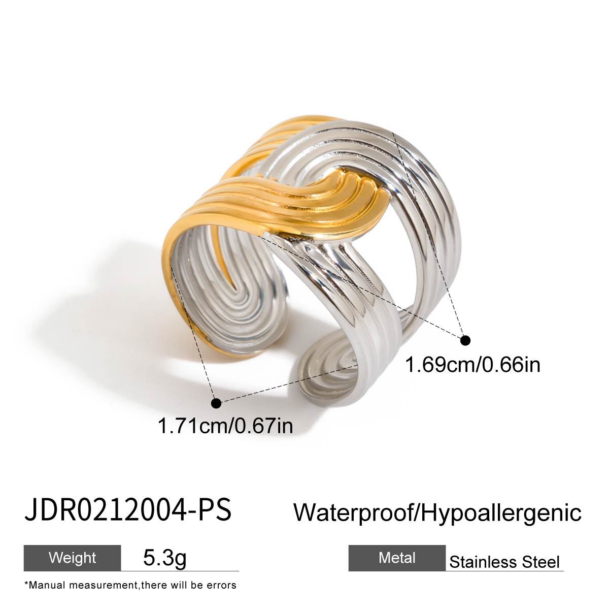 Sanvi Geometric Line Rings - JDR0212004-PS [D258FR3Q]