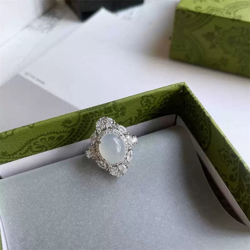 Scottie Iridescent Opal Necklace Ring - Ring Style [KG91M7L2]