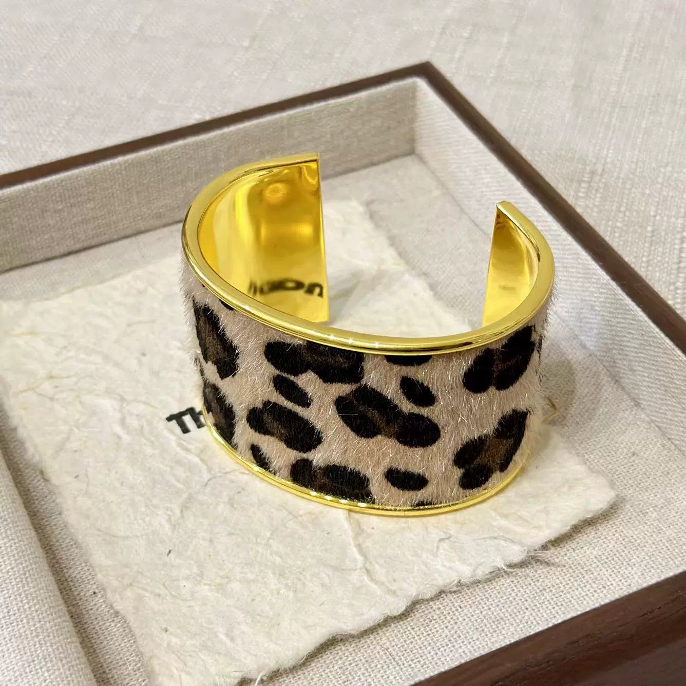 Kamree Leopard Cuff Bracelet - Gold [EYPQ9YH4]