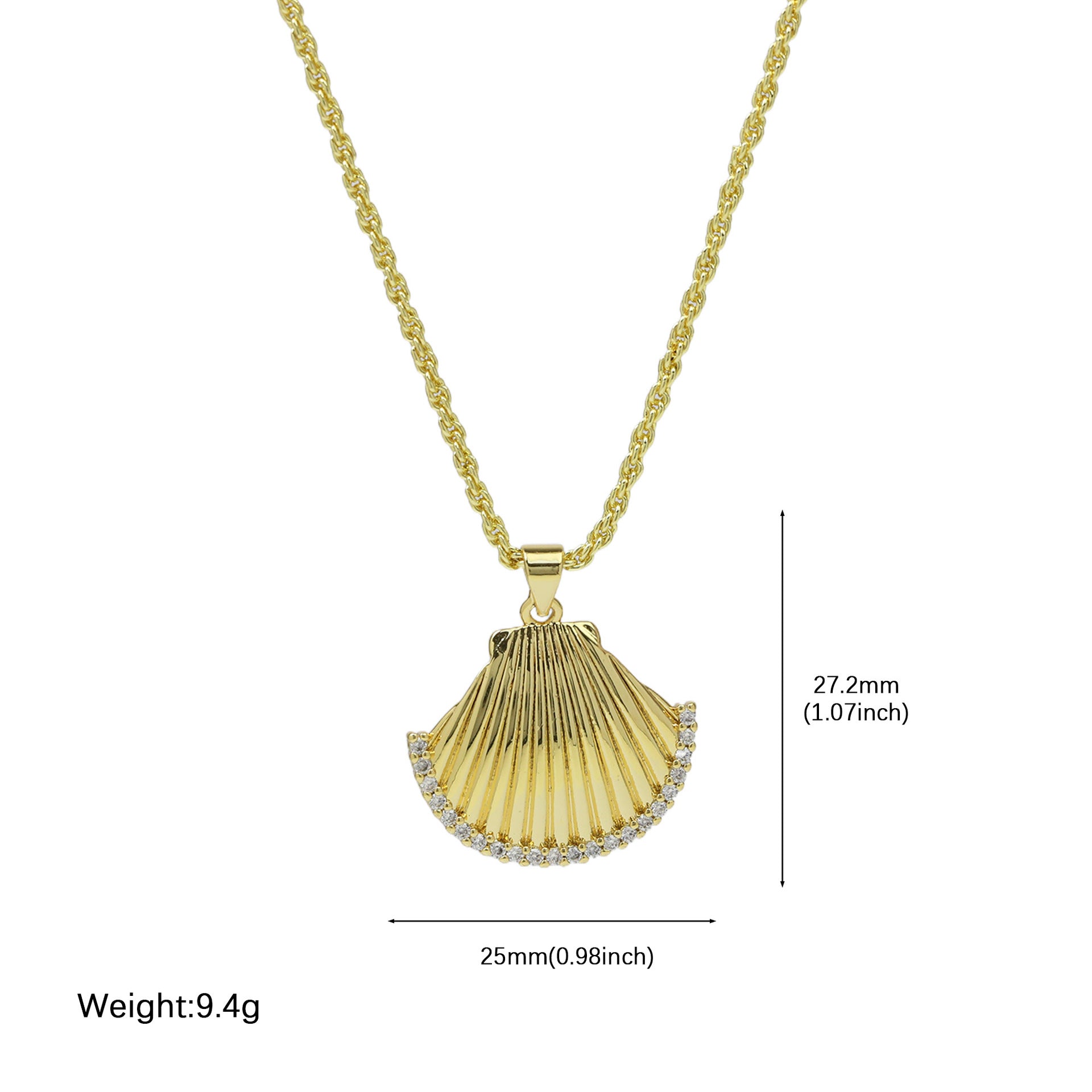 Everleigh Shell Pendant Necklace - Style 4 [QIBFPEBY]