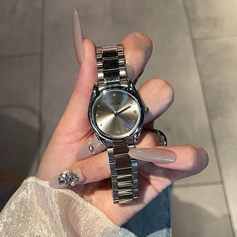 Emanuela Elegant Quartz Watch - Silver