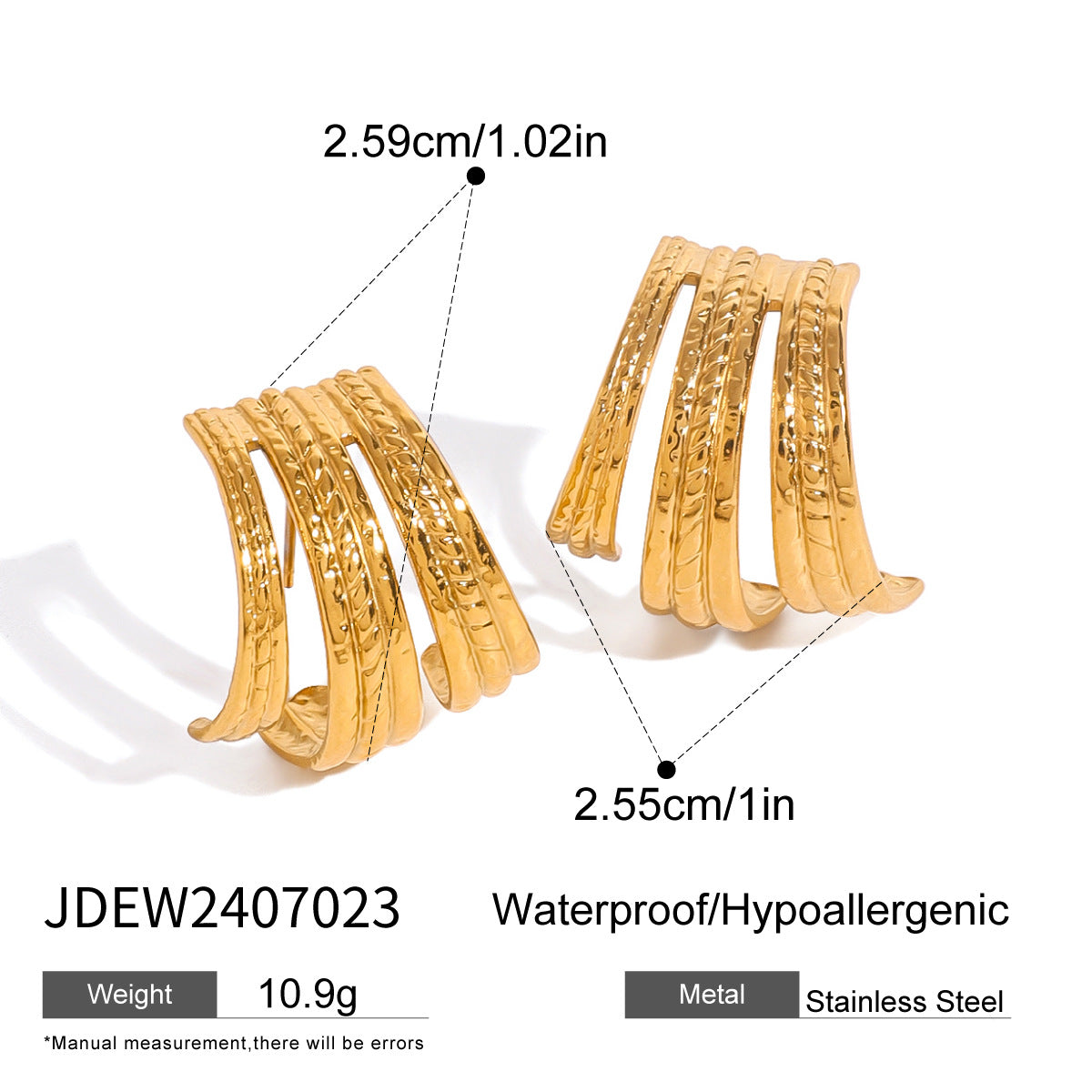Loreal Delicate Bow Heart Earrings - JDEW2407023 [E248NRJS]