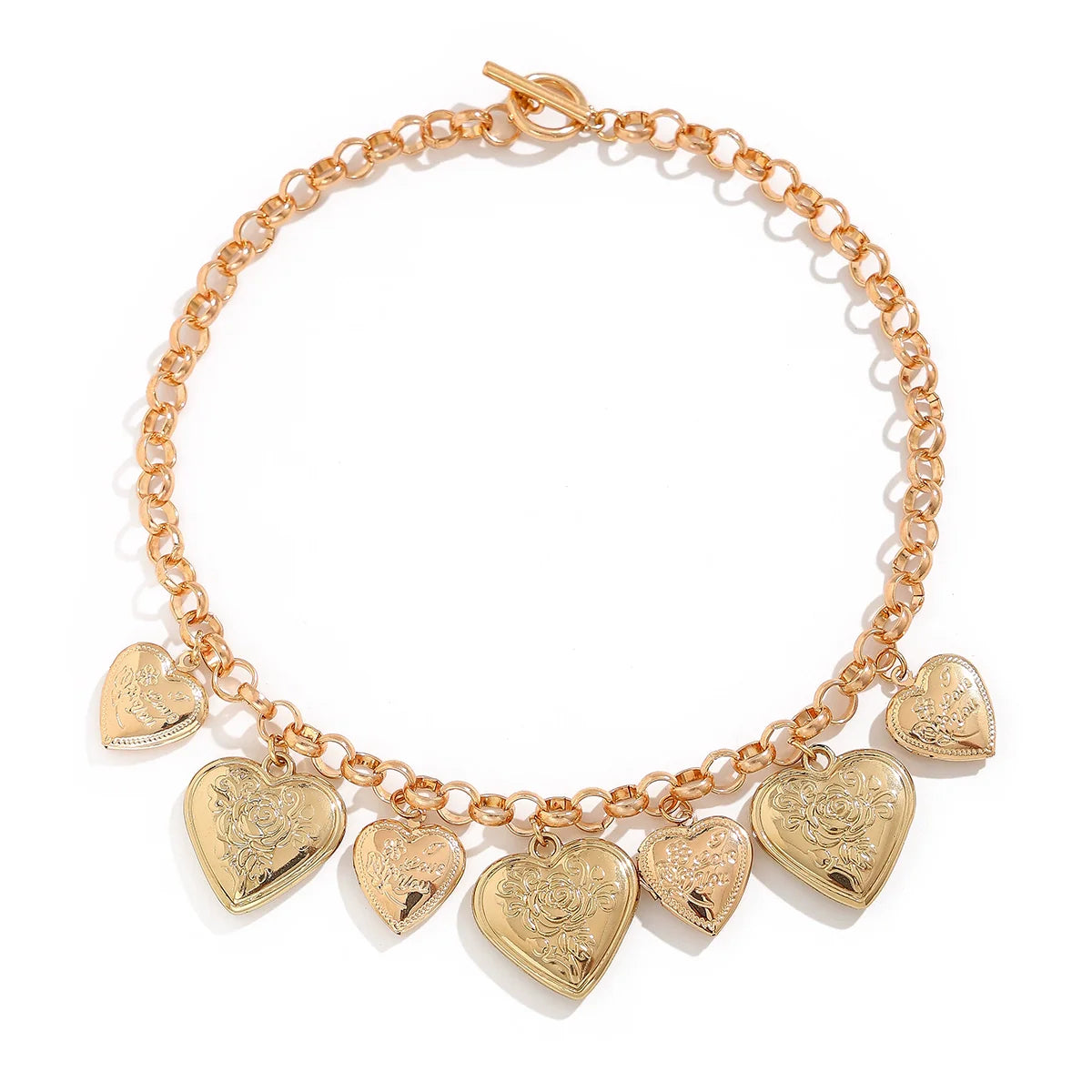 Aspen Heart Toggle Chain - necklace