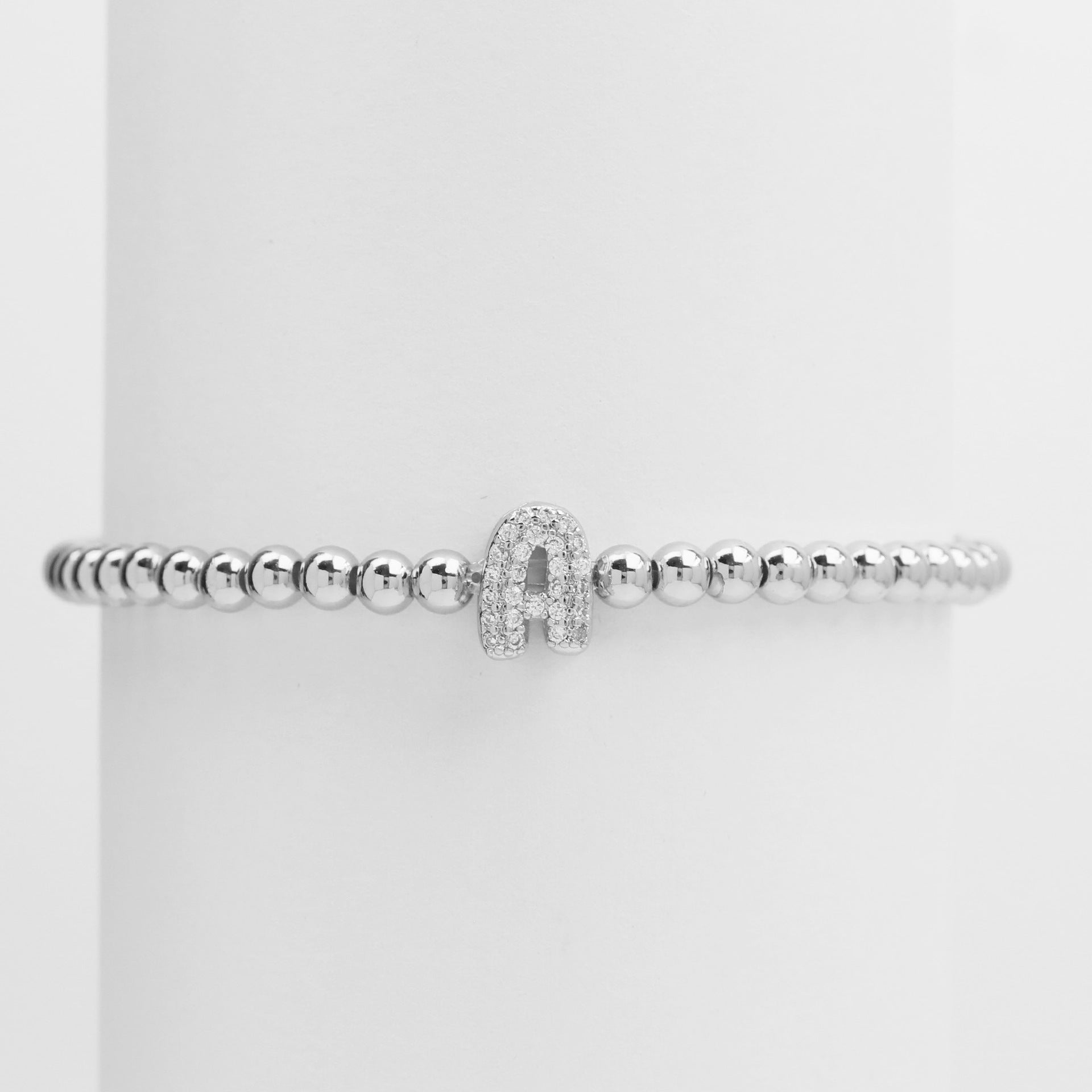 Aloni Bubble Letter Bracelet - Silver A [MTZLAU5O]
