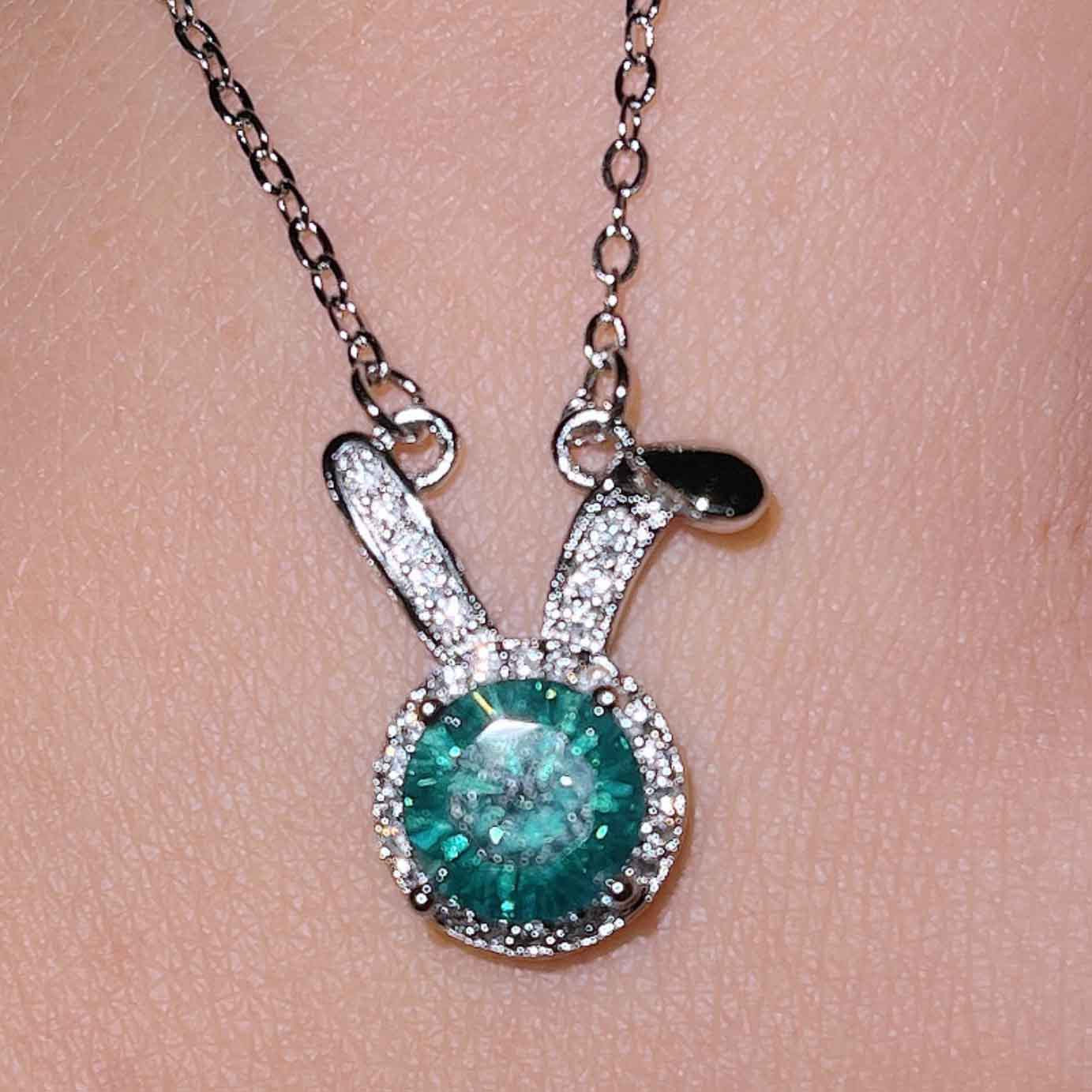 Gertrude Simulated Diamond Heart Necklace - Option 22: 2 Carat Necklace (40+5cm) [D567BR3W]