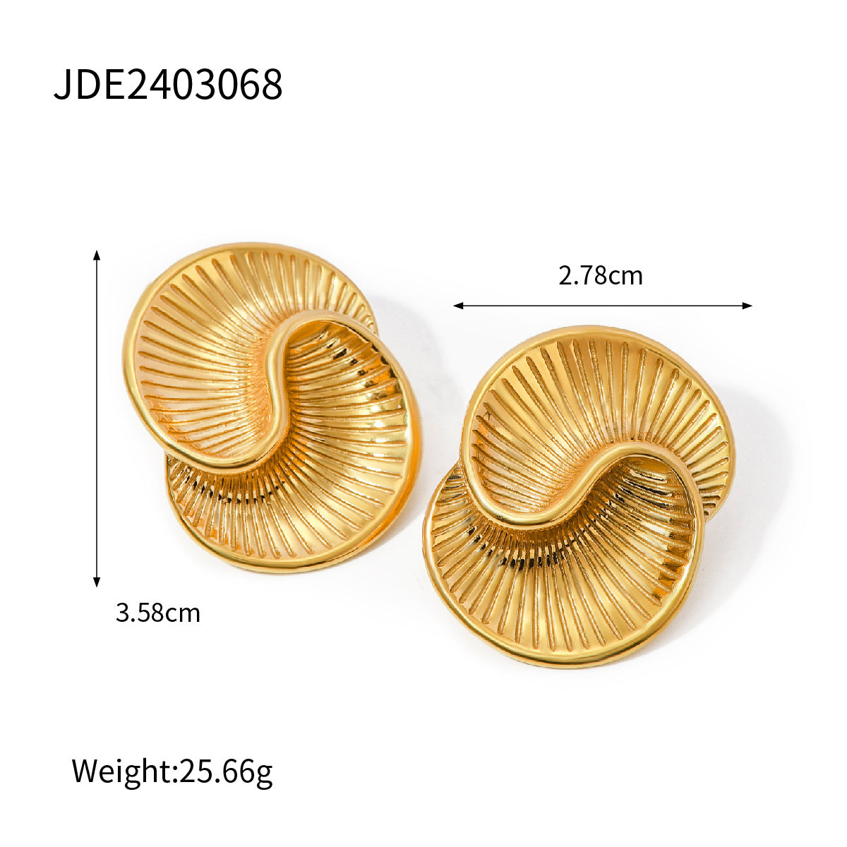 Parisa Geometric Stud Earrings - JDE2403068 [WK2B5B5Q]