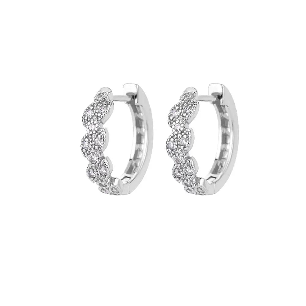Phoebe Gold Chunky Hoop Earrings - E3127P-2