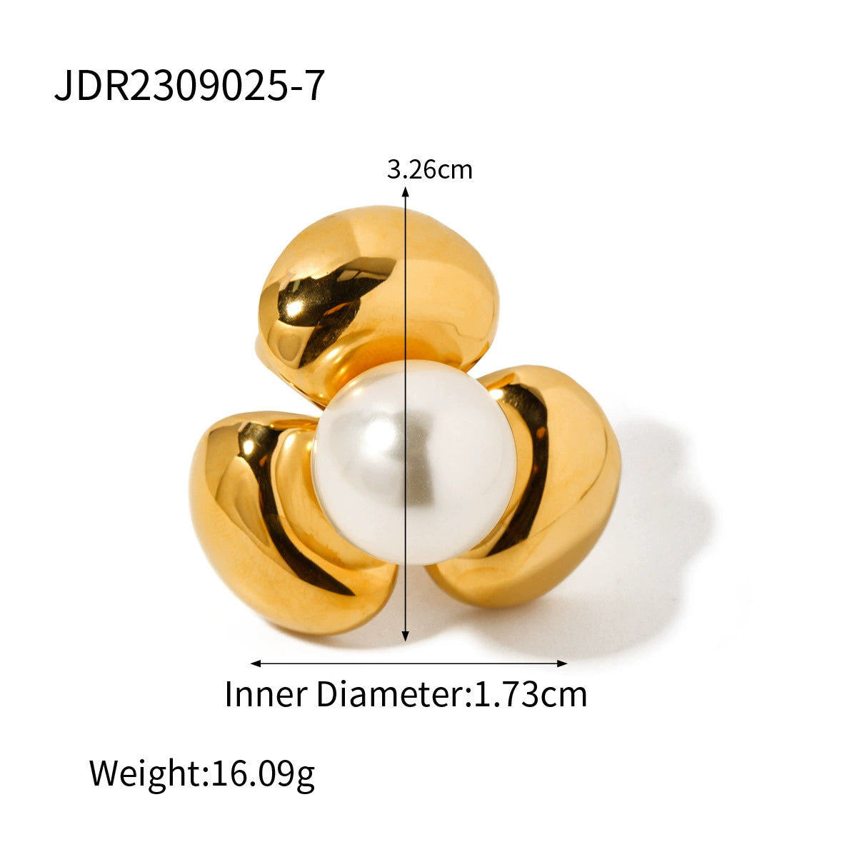 Shaindel Sculptural Pearl Ring - JDR2309025-7 [R0GSFO7X]