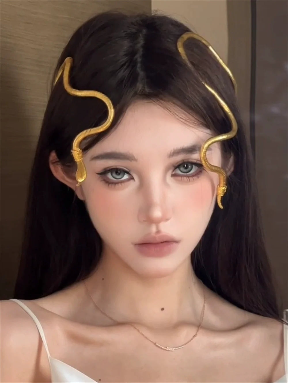 Savannah Golden Serpent Choker - Gold Plated