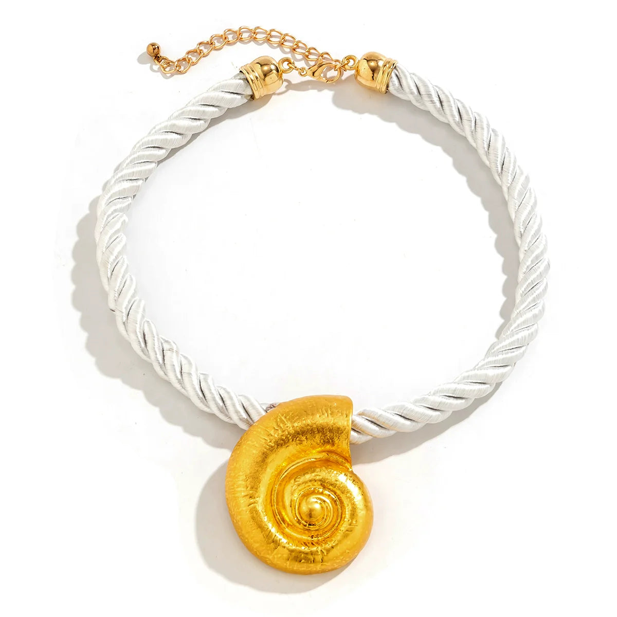 Rayla Seashell Rope Necklace - Gold