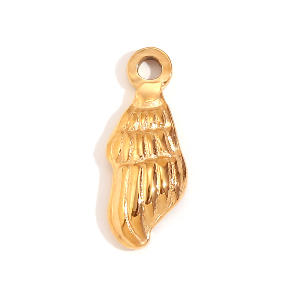Kalayah Geometric Celestial Charms - Small Conch Pendant [V8SPU2OK]