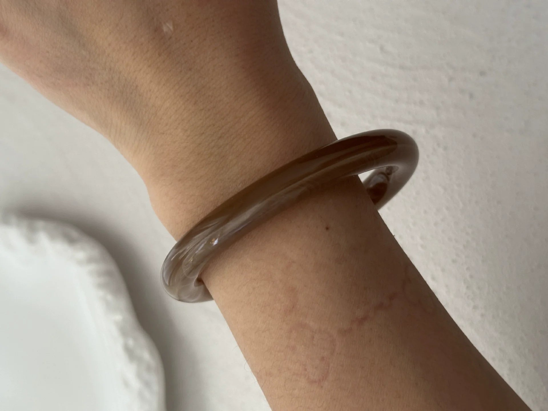 Saraiya Sculptural Cuff Bracelet - Brown