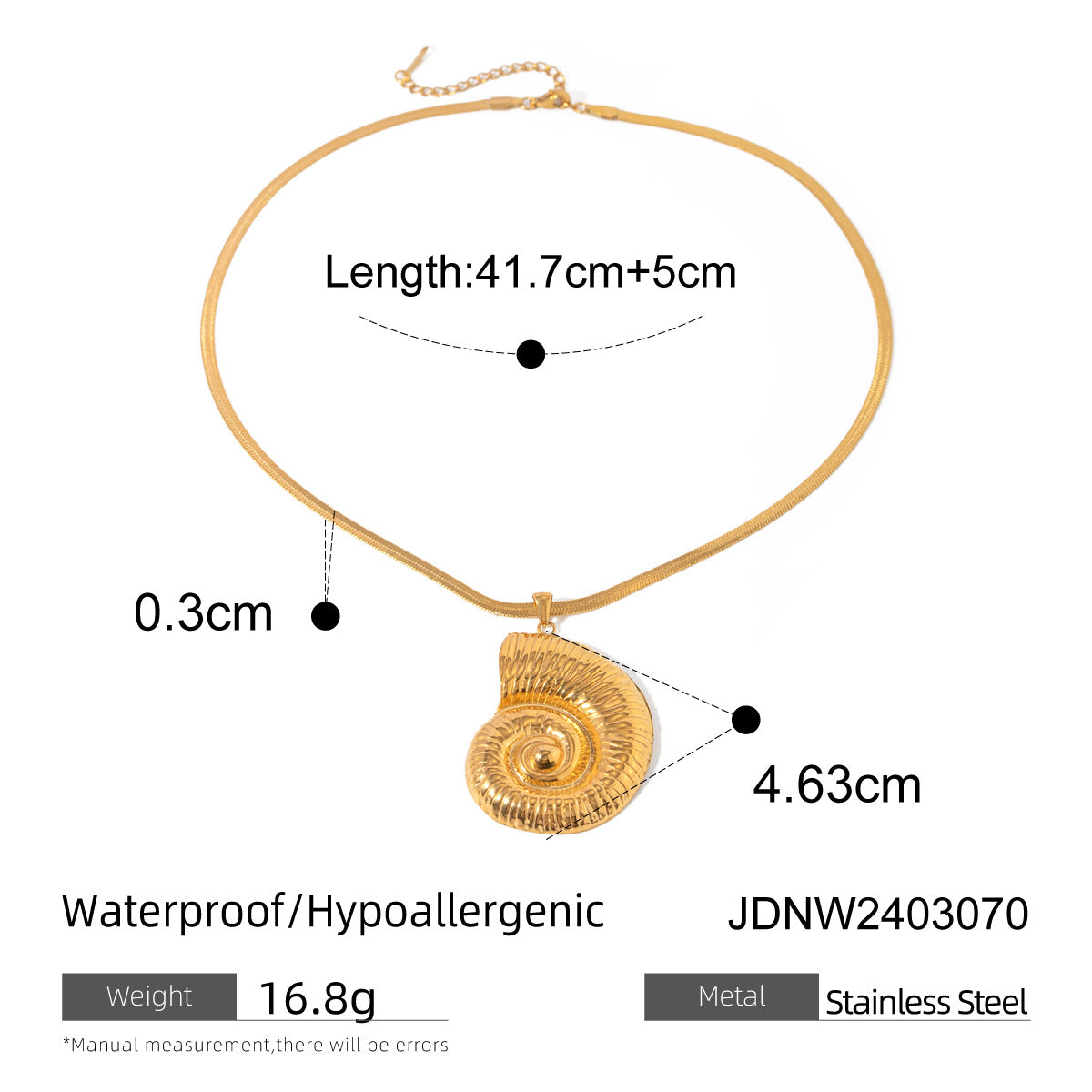 Ziana Coastal Conch Necklace - Gold [OEBUO4FY]