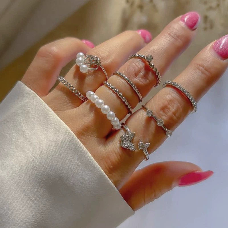 Calista Dainty Stacking Ring Set - Style 3 [E6M395JT]