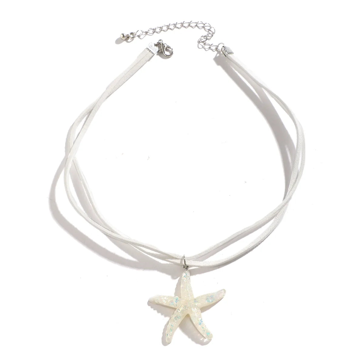 Wrenley Starfish Choker Necklace - White