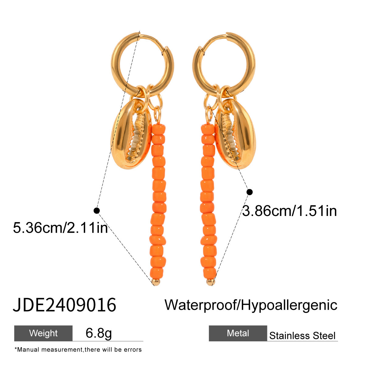 Aela Goldfish Pearl Earrings - Gold Plain Goldfish [JAUR4V8T]