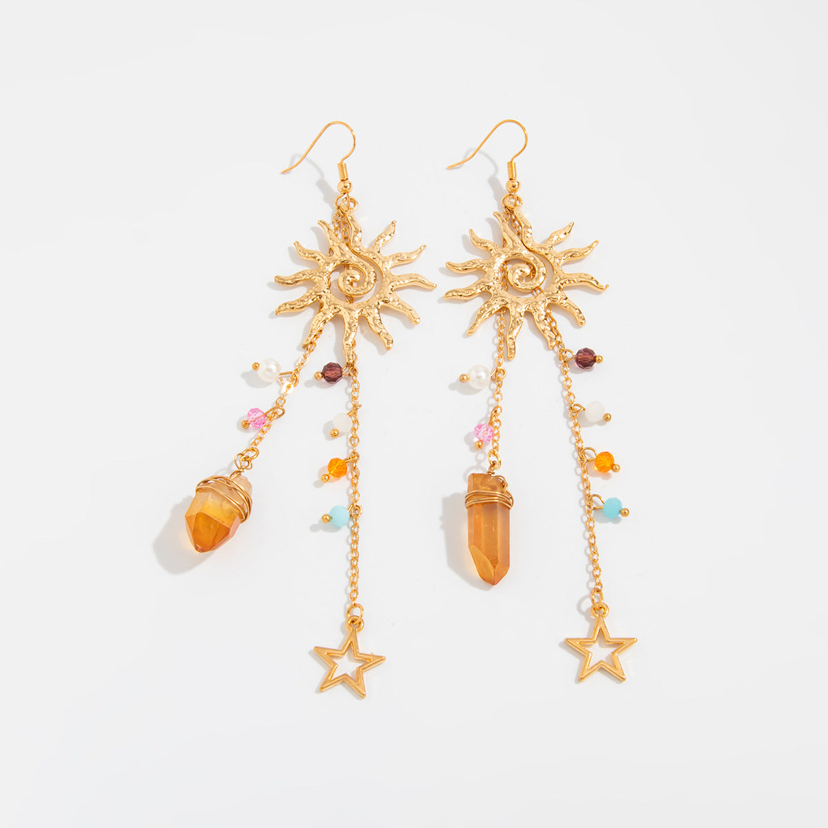 Gloria Geometric Drop Earrings - Style 3689 Gold [8W4GQD3W]