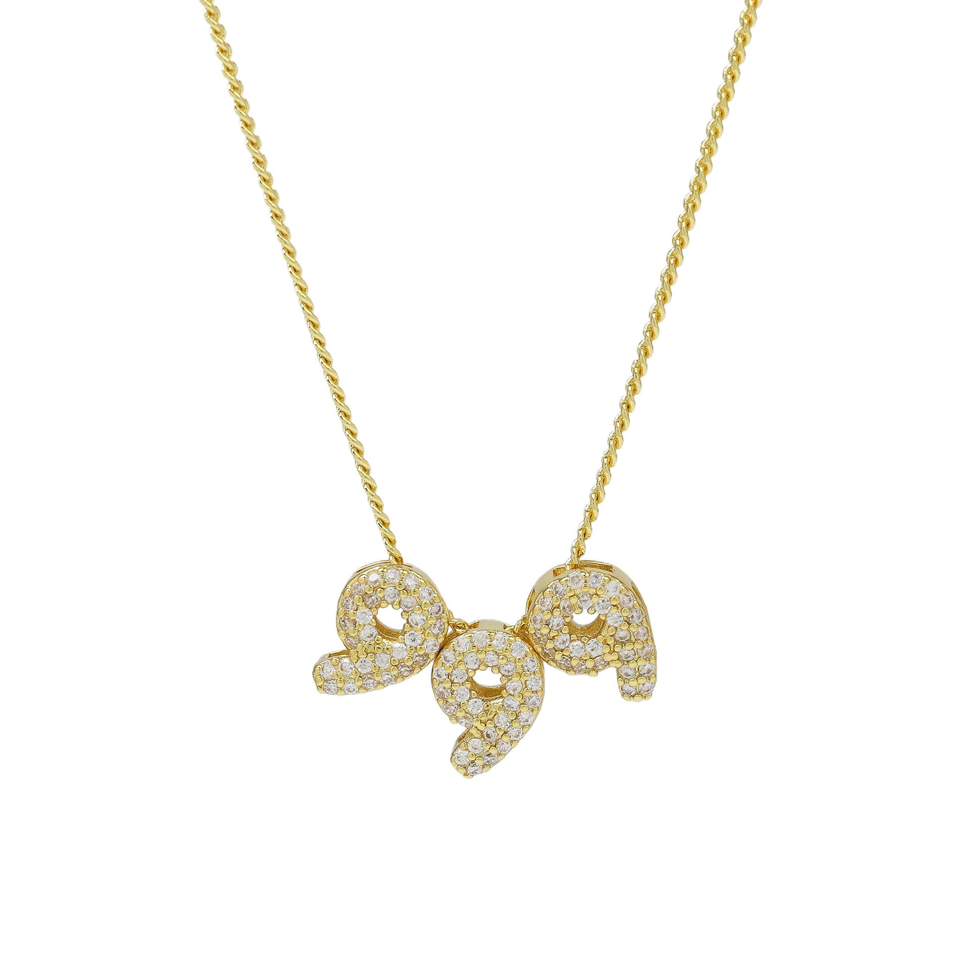 Christie Angel Number Pendant Necklace - 999 Gold [4XO2BQHN]