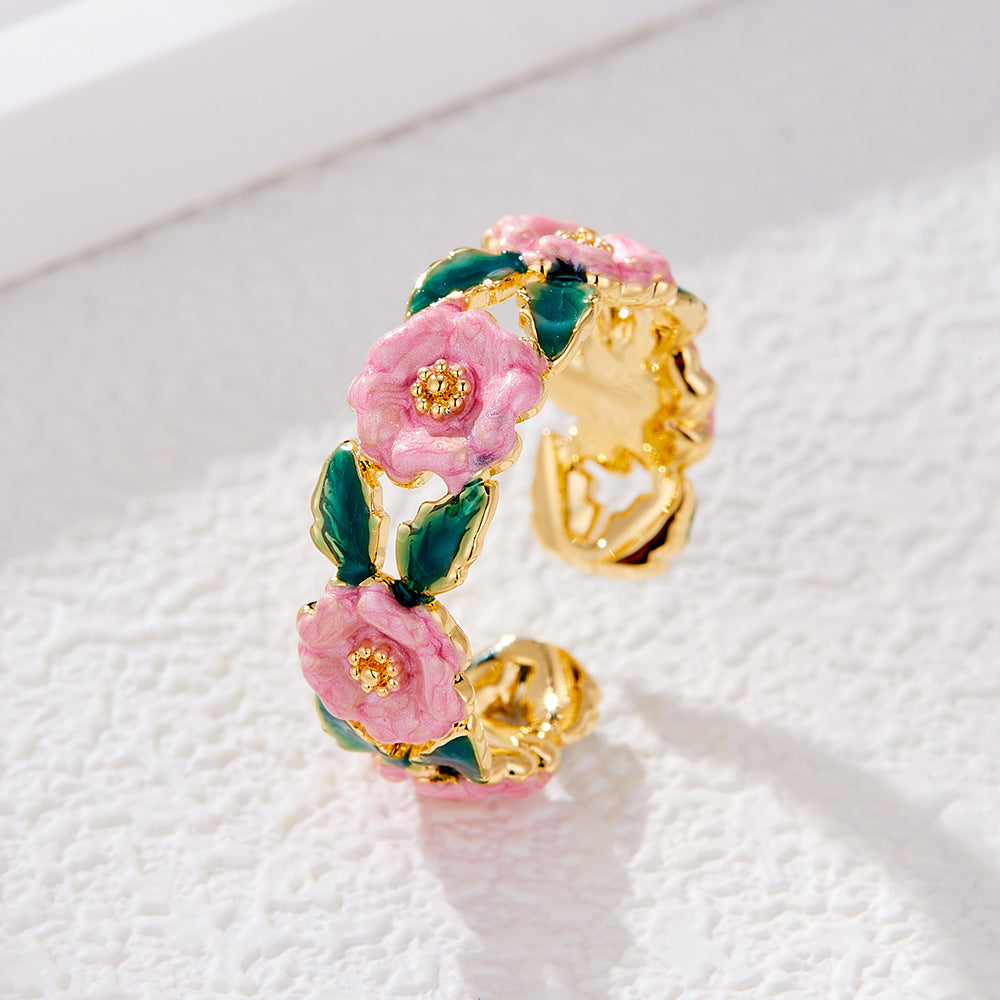 Tyonna Pink Camellia Ring - R15183T928 [OMNB4GVB]