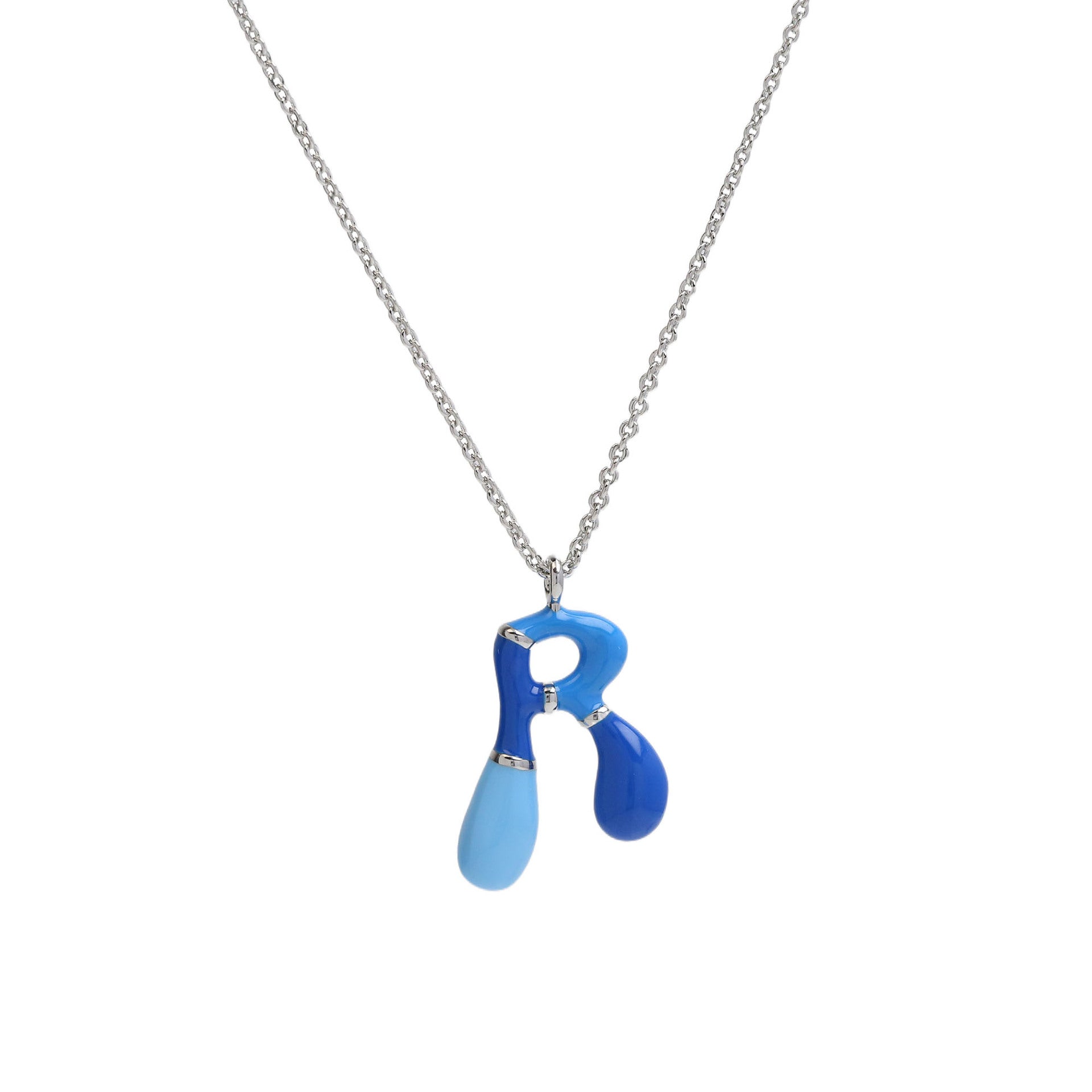 Victory Initial Bubble Necklace - Necklace R [EH0INCU5]