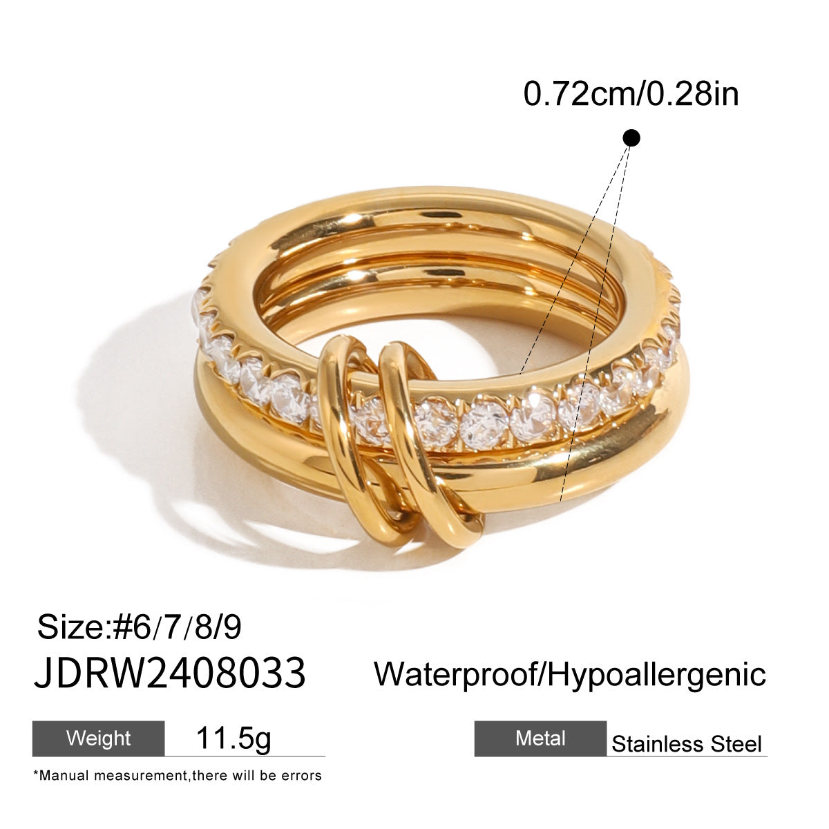 Alysson Gold Love Charm Bracelet - JDRW2408033-7 [ZQG4HIN6]