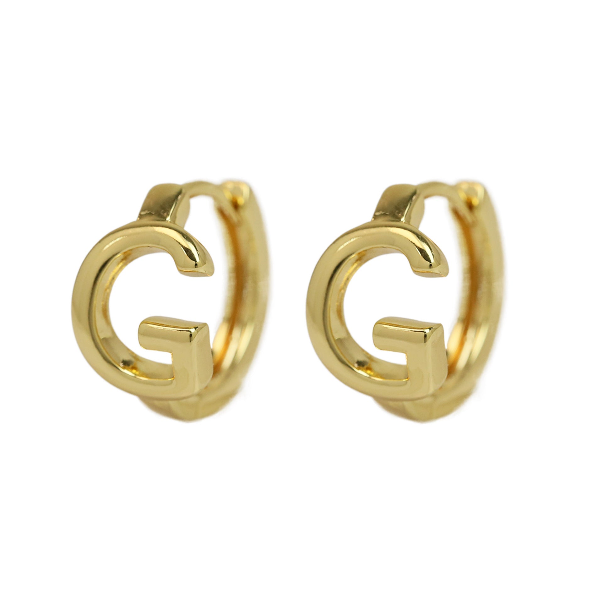 Haylee Gold Letter Stud Earrings - G [17GSCXX2]