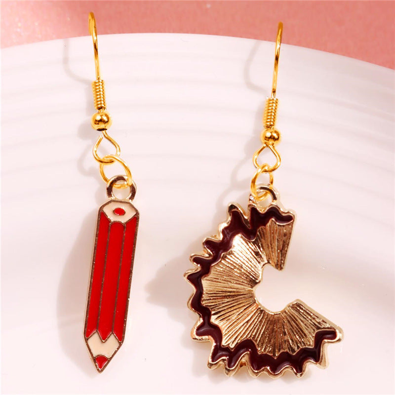 Neve Asymmetric Drop Earrings - Rose Gold [VGDEIZEI]