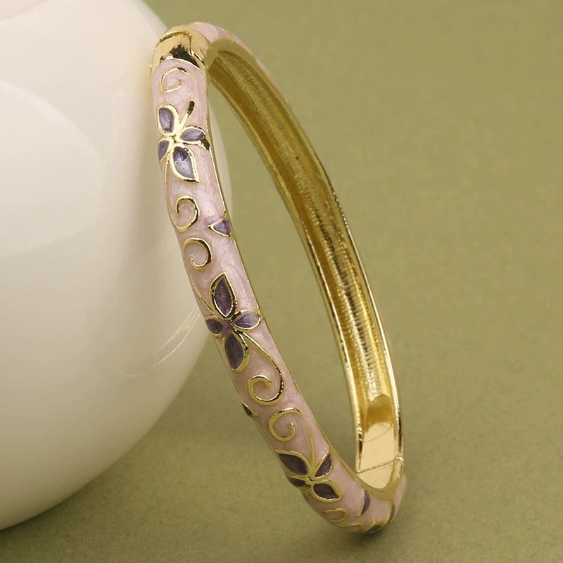 Eden Cloisonne Clover Bracelet - Lavender [9TJ7ZSHF]