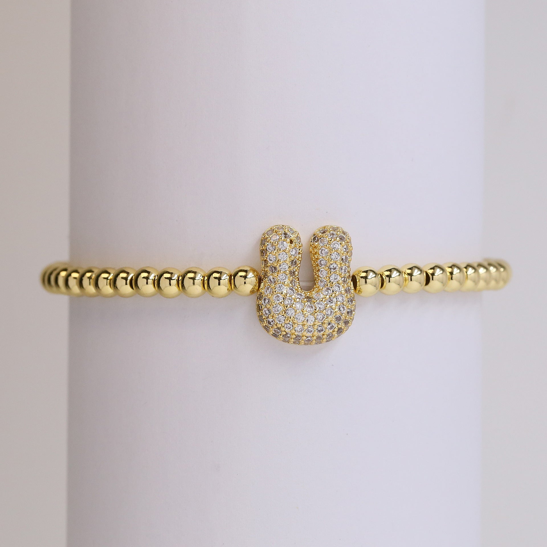 Jenesis Bubble Letter Bracelet - U [YNKEK6UP]