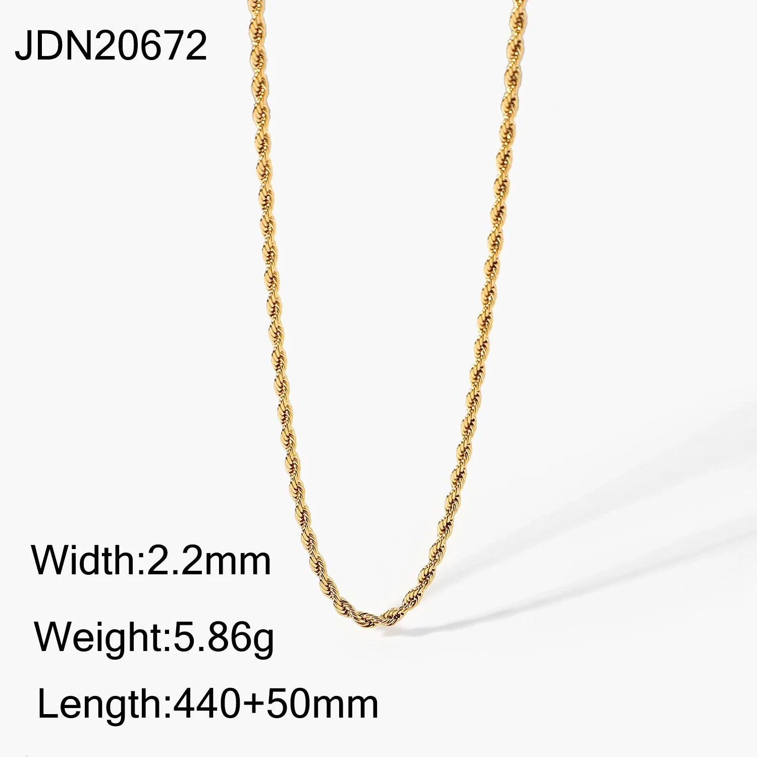 Jezebel Minimalist Gold Necklace - JDN20672