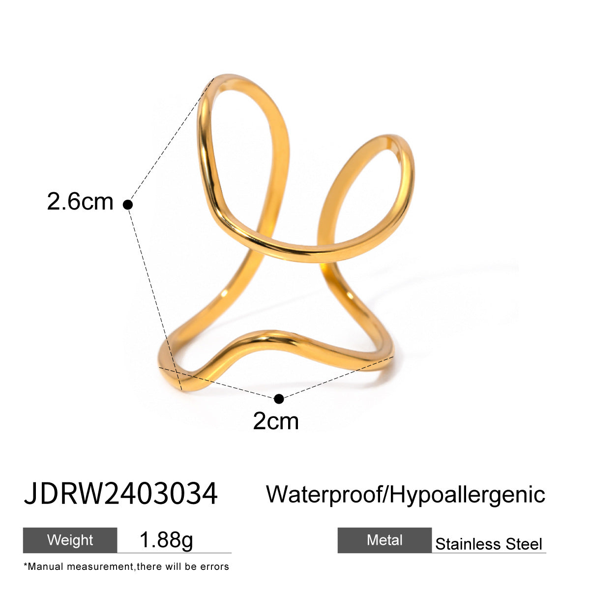 Ameena Minimalist Gold Ring - JDRW2403034 [7HPYZXZ1]