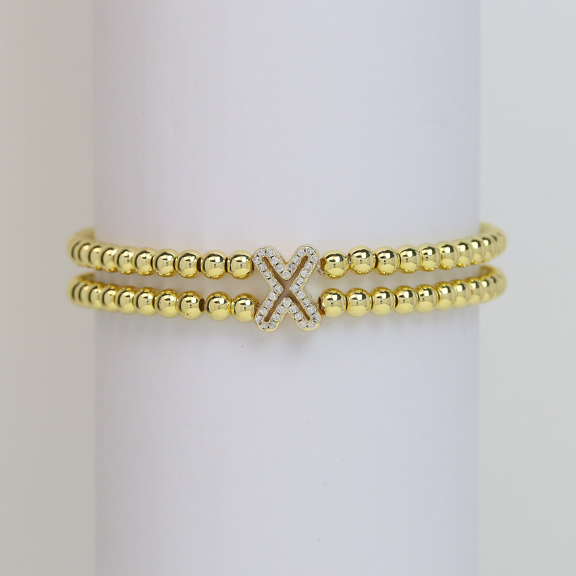 Alexandra Bubble Initial Bracelet - X [H7FYJHW0]