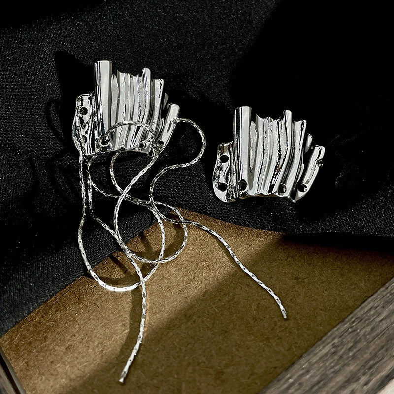 Tova Sculptural Wave Drop Earrings - Asymmetric Earrings