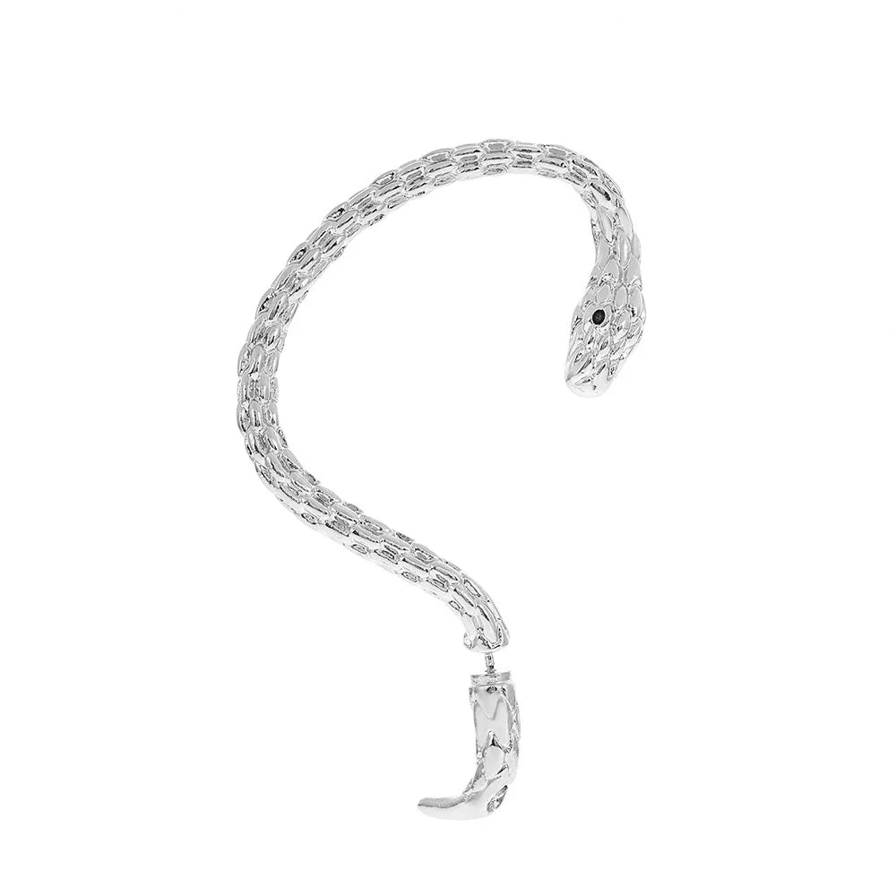 Allyanna Serpentine Ear Cuff - Silver-Tone (Right Ear)