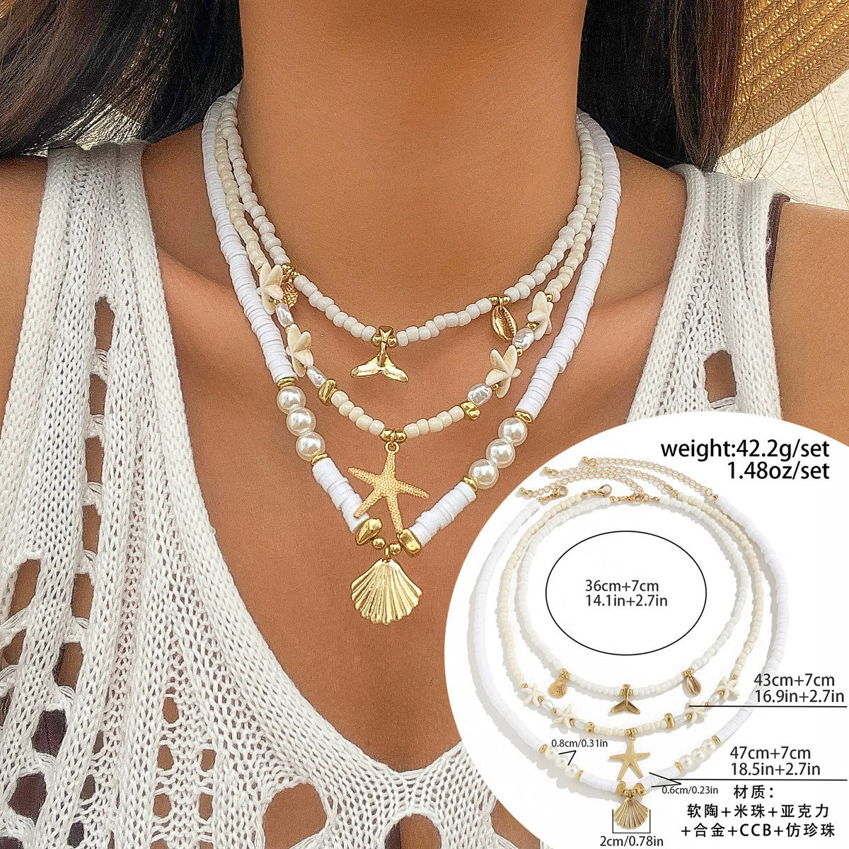 Jayde Oceanic Charm Necklace - 03 Gold Necklace [JQOPD33V]