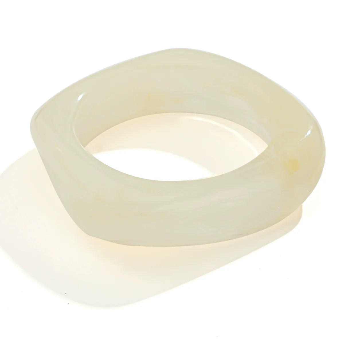 Cayla Irregular Marble Bracelet - White